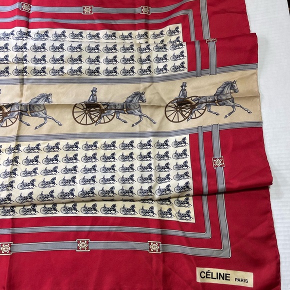 Celine Silk Scarf - Picture 7 of 9